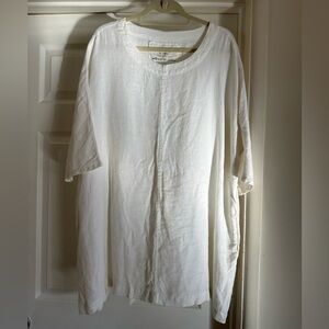 notPERFECTLINEN White Linen Dress S/M
